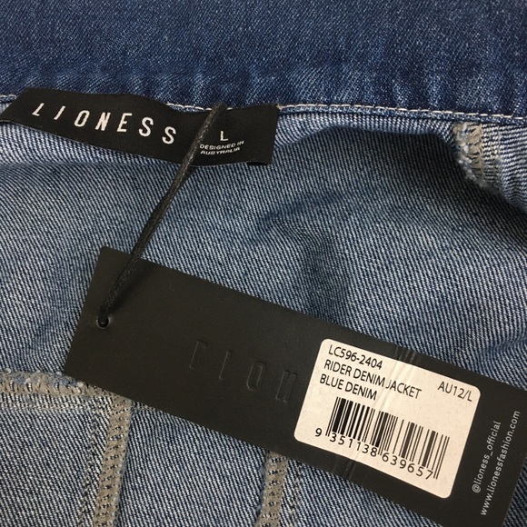 Lioness Rider Denim Jacket Large - Picture 4 of 16